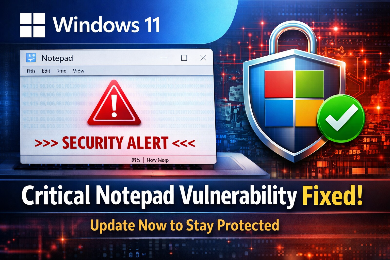 Microsoft fixes critical Notepad vulnerability
